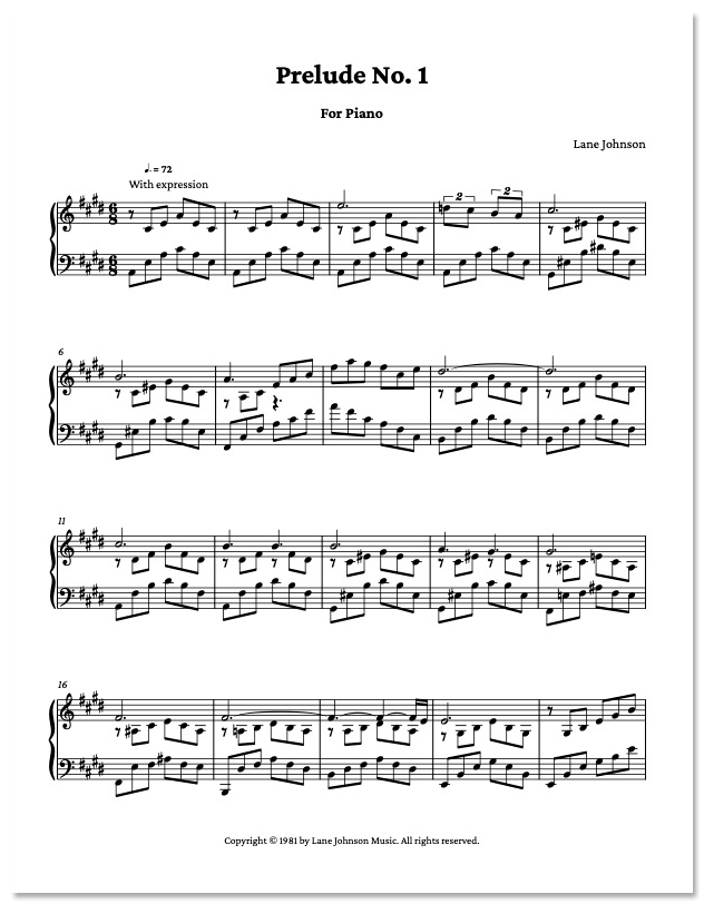 Lane Drive first_page 1Ds1LcZgW_Pkk9PXssPx5ujtwiI1HjYp6: Prelude 1 — Piano Solo