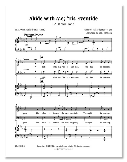 Lane Drive first_page 1O_nRsgWCAcg9rI0Rsk_RYogUbFzgPM6T: Abide with Me Tis Eventide — SATB