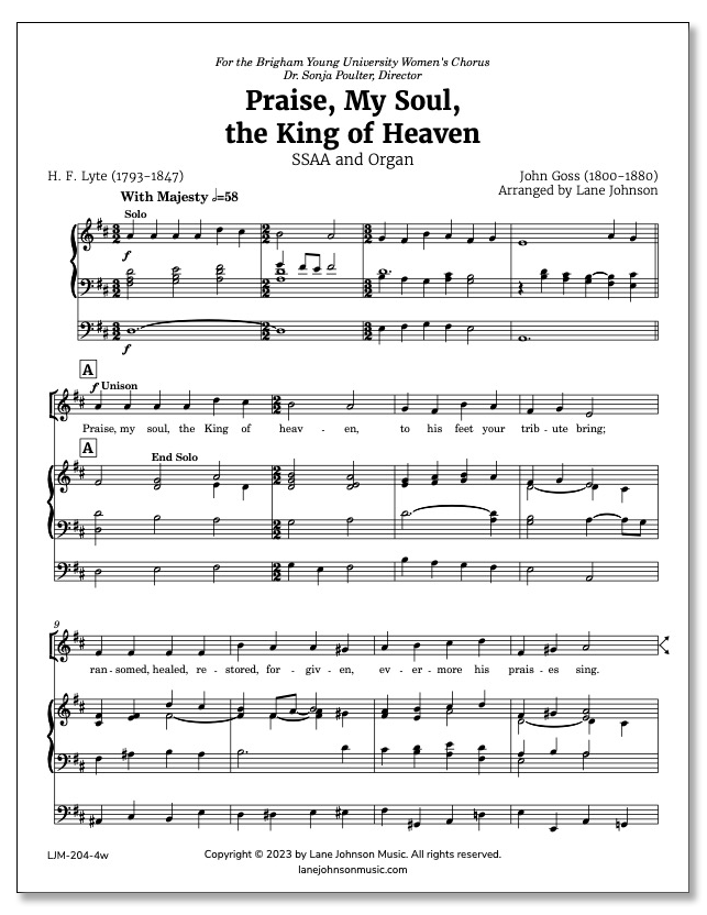 Lane Drive first_page 1PcM6iW5T-n3c4q5VoF3Nqg6JZY2i95Gm: Praise My Soul the King of Heaven — SSAA