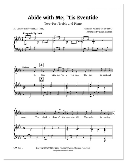 Lane Drive first_page 1hLnh1LVIn52OsOxryqP9eqlXk9UadK4M: Abide with Me Tis Eventide — Two-Part