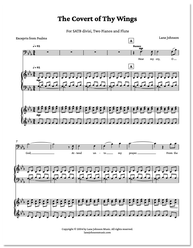 Lane Drive first_page 1vSYiJEUsiWNbnZcAqU68FrxCvStsPSVj: The Covert of Thy Wings — SATB divisi