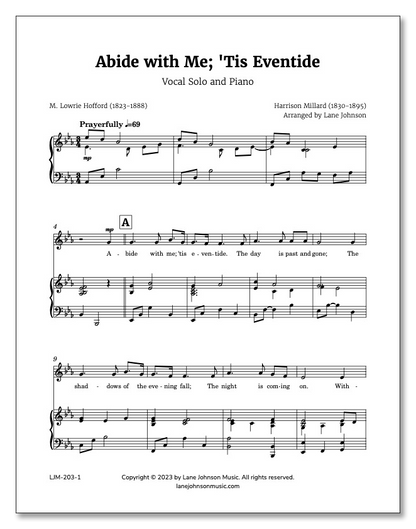 Abide With Me; 'Tis Eventide